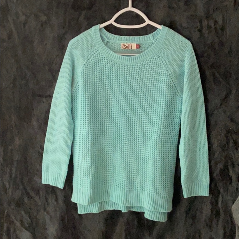 SO BLUE KNITTED SWEATHER